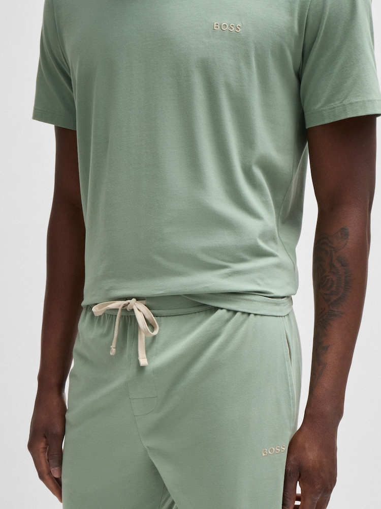 BOSS Green Embroidered Logo Tracksuit Bottoms - Image 2 of 5