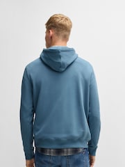 BOSS Blue Logo Patch Terry Hoodie - Image 3 of 5
