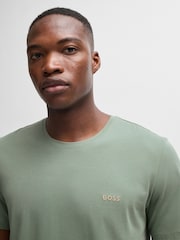 BOSS Green BOSS Embroidered Logo  Stretch T-Shirt - Image 4 of 5