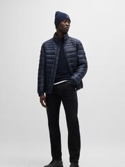BOSS Blue Logo Badge Jacket With Water Repellent Finish - Image 1 of 6