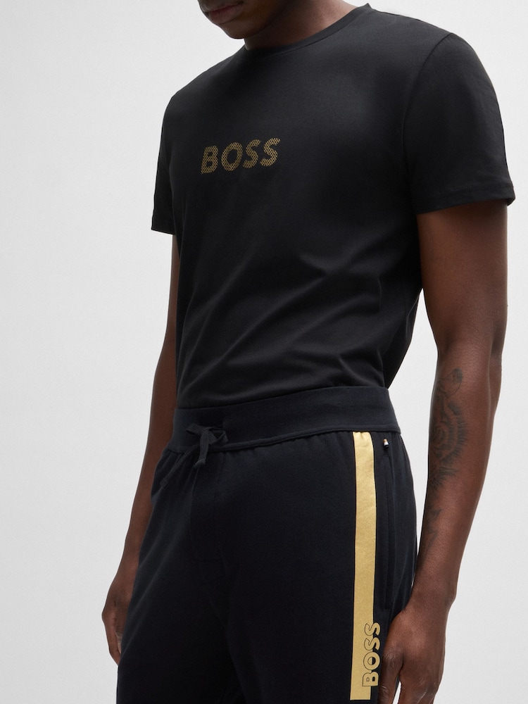 BOSS Black Logo 100% Cotton Tracksuit Bottoms - Image 2 of 5
