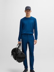 BOSS Blue Slim-Fit Water Repellent Chinos in Stretch Fabric - Image 1 of 5