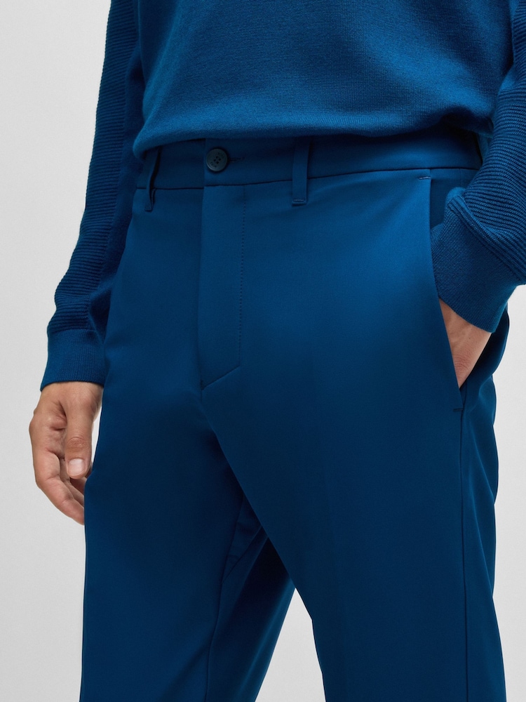 BOSS Blue Slim-Fit Water Repellent Chinos in Stretch Fabric - Image 2 of 5