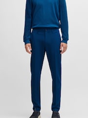 BOSS Blue Slim-Fit Water Repellent Chinos in Stretch Fabric - Image 3 of 5