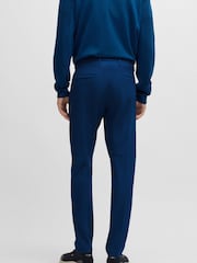BOSS Blue Slim-Fit Water Repellent Chinos in Stretch Fabric - Image 4 of 5