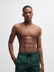 BOSS Green Logo Print Swim Shorts With Full Lining - Image 2 of 4