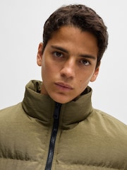 HUGO Green Logo Label Puffer Jacket With Water Repellent Finish - Image 2 of 6