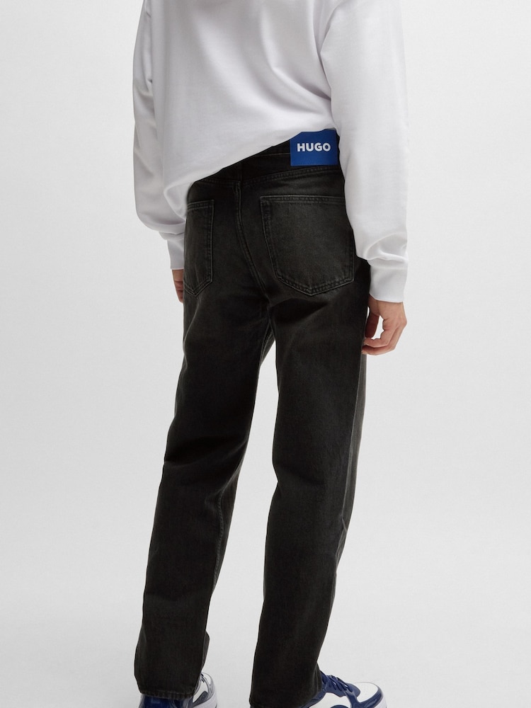 HUGO Grey 100% Cotton Jonah Jeans - Image 2 of 5