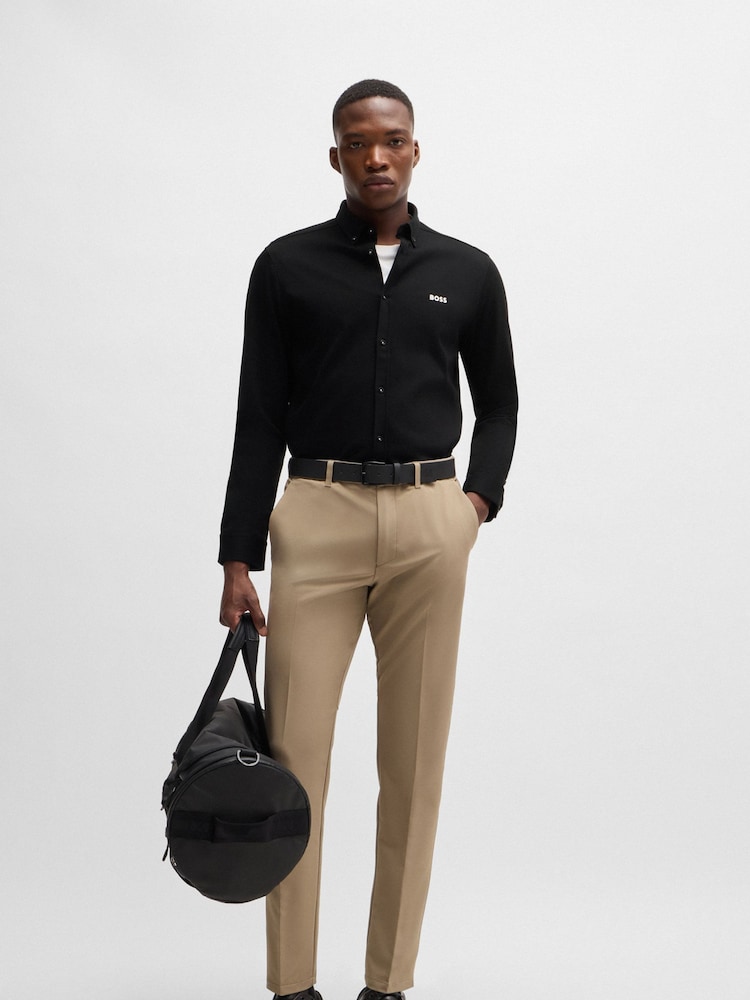 BOSS Black Regular Fit Anti Wrinkle 100% Cotton Shirt - Image 1 of 6