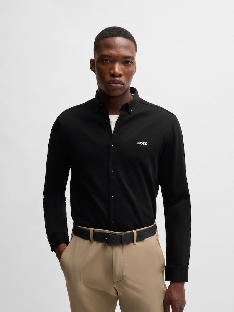 BOSS Black Regular Fit Anti Wrinkle 100% Cotton Shirt - Image 2 of 6 BOSS Black Regular Fit Anti Wrinkle 100% Cotton Shirt - Image 2 of 6