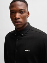 BOSS Black Regular Fit Anti Wrinkle 100% Cotton Shirt - Image 5 of 6