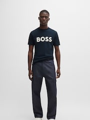 BOSS Blue Logo 100% Cotton Jersey T-Shirt - Image 2 of 5