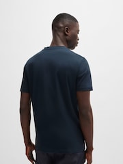 BOSS Blue Logo 100% Cotton Jersey T-Shirt - Image 3 of 5