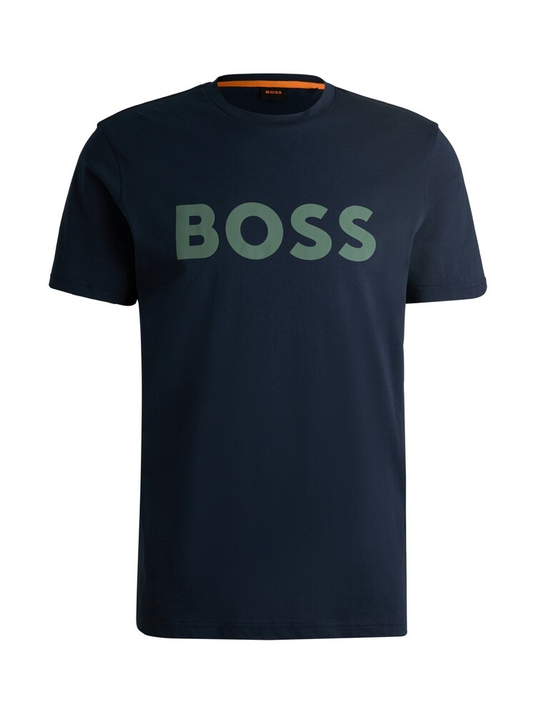 BOSS Blue Logo 100% Cotton Jersey T-Shirt - Image 5 of 5