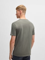 BOSS Grey Logo Patch 100% Cotton T-Shirt - Image 2 of 5