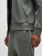 BOSS Grey Tracksuit Bottoms Stretch Cotton - Image 4 of 6