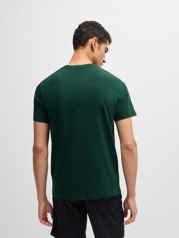 BOSS Green Logo Print 100% Cotton Jersey T-Shirt - Image 2 of 4