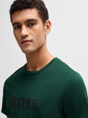 BOSS Green Logo Print 100% Cotton Jersey T-Shirt - Image 3 of 4