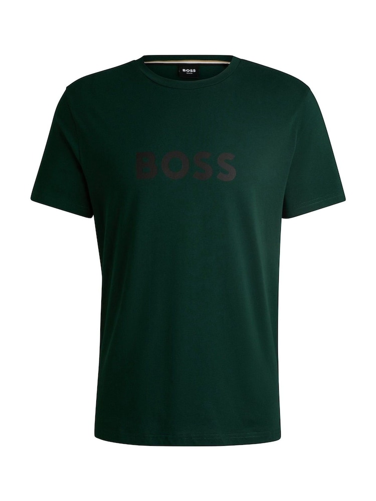 BOSS Green Logo Print 100% Cotton Jersey T-Shirt - Image 4 of 4