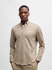 BOSS Regular Fit Anti Wrinkle 100% Cotton Shirt - Imagen 2 de 6