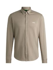 BOSS Regular Fit Anti Wrinkle 100% Cotton Shirt - Imagen 6 de 6