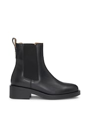 BOSS Black Logo Rivet Chelsea Leather Boots - Image 2 of 5