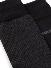 Schwarz - BOSS Cotton Blend Socks 2 Pack - Bild 3 von 3