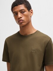 Grün - BOSS 100 % Baumwoll-T-Shirt mit Logo-Patch - Bild 4 von 5