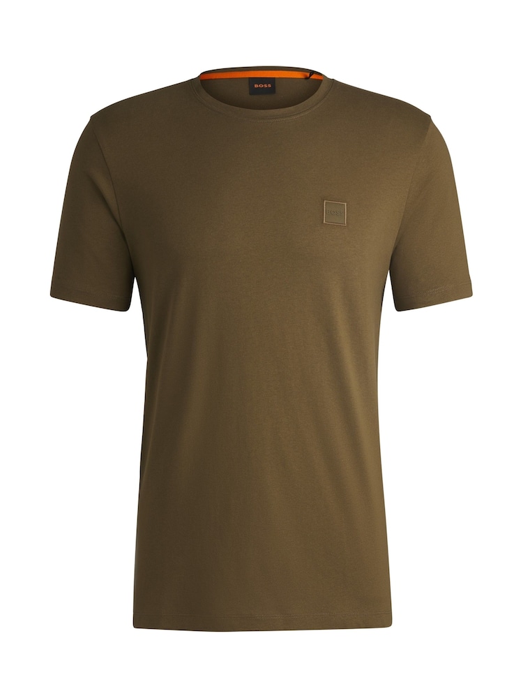 Grün - BOSS 100 % Baumwoll-T-Shirt mit Logo-Patch - Bild 5 von 5