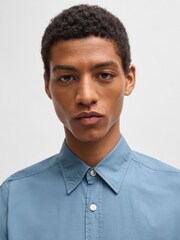 BOSS Blue Regular Fit 100% Cotton Shirt - Image 5 of 6