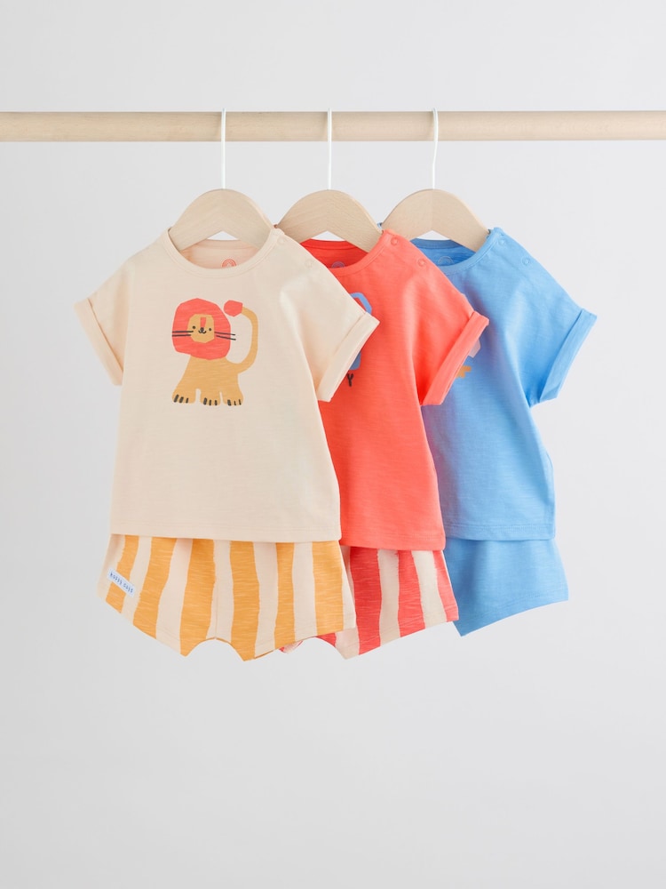Bright Character Baby Tops and Shorts Set 6 Piece - Image 1 of 14