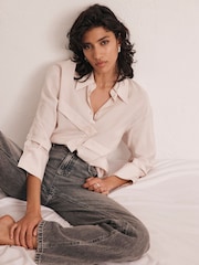 Mint Velvet Pink Placket Detail Shirt - Image 2 of 8