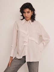 Mint Velvet Pink Placket Detail Shirt - Image 4 of 8