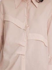 Mint Velvet Pink Placket Detail Shirt - Image 6 of 8