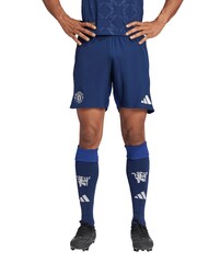 adidas Blue Manchester United Away Authentic Shorts 2024-25 - Image 1 of 3