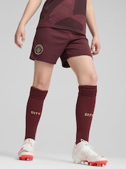 Puma Burgundy Red Kids Manchester City Third Shorts 2024-25 - Image 4 of 8