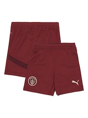 Puma Burgundy Red Kids Manchester City Third Shorts 2024-25 - Image 6 of 8