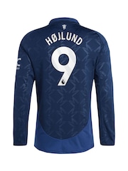 adidas Blue Manchester United EPL Away Shirt 2024-25 Long sleeve - Hojlund 9 Printing - Image 3 of 3
