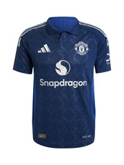 adidas Blue Manchester United EPL Away Authentic Football Shirt 2024-25 - B.Fernandes 8 Printing - Image 2 of 3