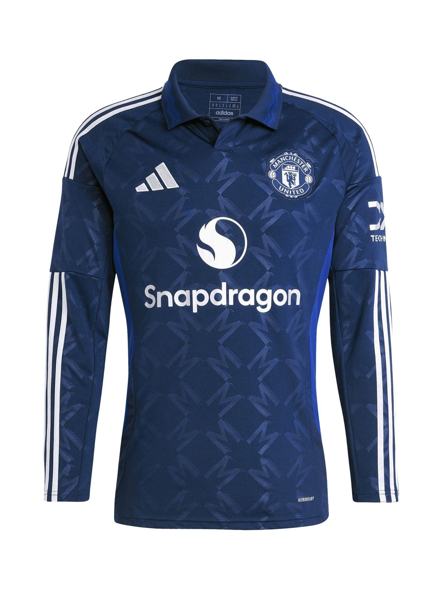 Buy adidas Blue Manchester United EPL Away Shirt 2024 25 Long sleeve Rashford 10 Printing from Next Qatar