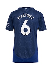 قميص احتياطي أصلي بتصميم فريق الدوري الإنجليزي الممتاز Manchester United لموسم 2024-25 للنساء من adidas - طبعة Martinez 6 - صورة 3 من 3