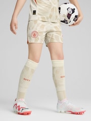 Puma White Kids Manchester City Goalkeeper Shorts 2024-25 - Image 1 of 8