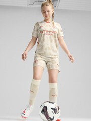 Puma White Kids Manchester City Goalkeeper Shorts 2024-25 - Image 4 of 8