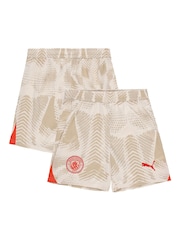 Puma White Kids Manchester City Goalkeeper Shorts 2024-25 - Image 8 of 8
