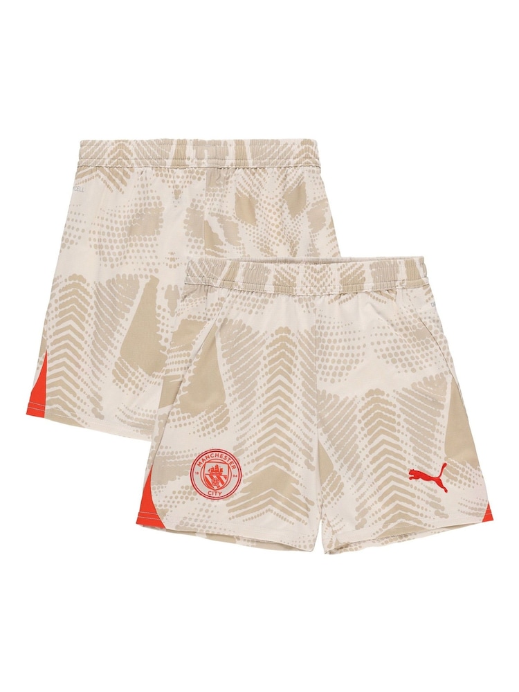 Puma White Kids Manchester City Goalkeeper Shorts 2024-25 - Image 8 of 8 Puma White Kids Manchester City Goalkeeper Shorts 2024-25 - Image 8 of 8