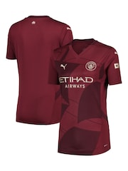 Puma Red Manchester City Third Shirt 2024-25 Womens - Image 7 of 9