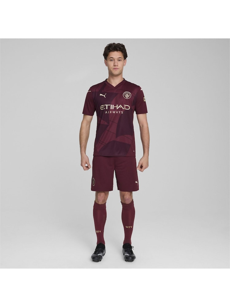 Puma Red Manchester City Away Shorts 2024-25 - Image 3 of 9