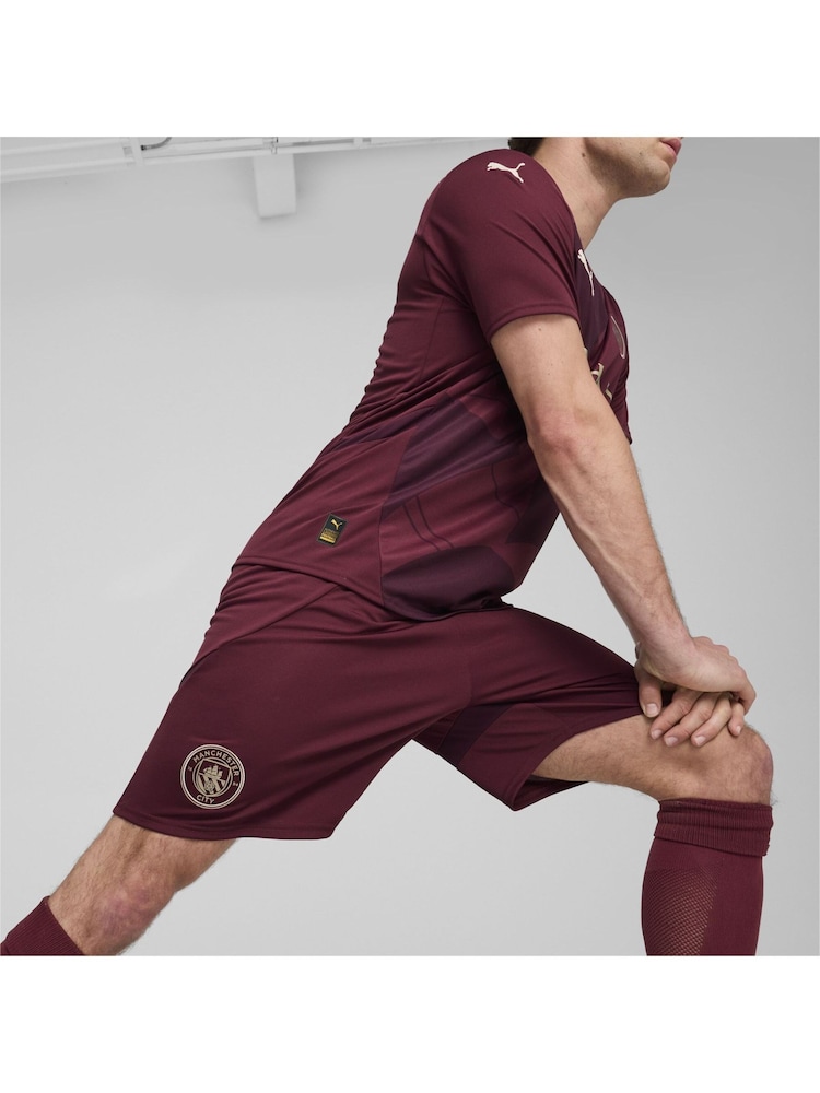 Puma Red Manchester City Away Shorts 2024-25 - Image 5 of 9