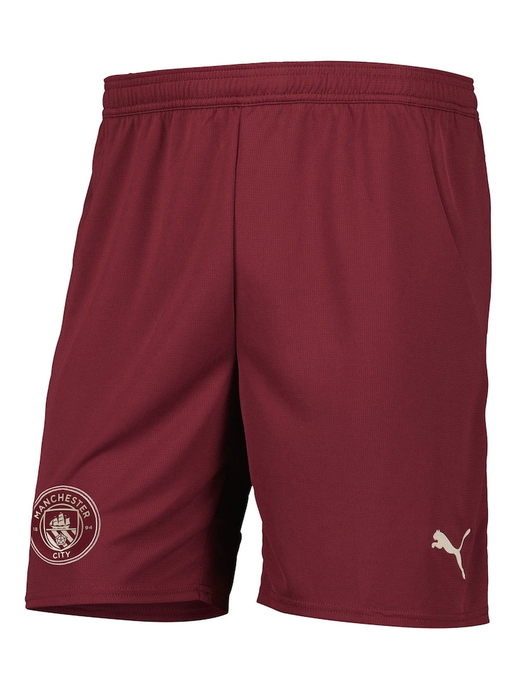 Puma Red Manchester City Away Shorts 2024-25 - Image 8 of 9
