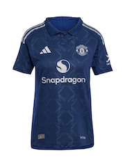 adidas Manchester United EPL Away Authentic Shirt 2024-25 Womens - Hojlund 9 Печать - Image 2 of 3